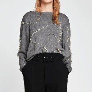 Zara Pearl Sweater